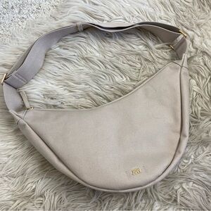 July Beige Everyday Cotton Canvas Crescent Bag
